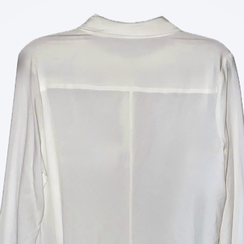 Dorothee Schumacher Modern Flow Blouse Womens White US Sz 10 NWT $480 - Picture 6 of 14